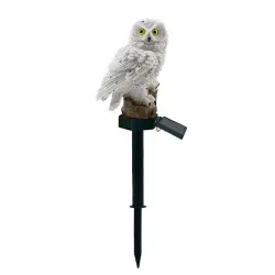 Owl geformtes Gartenlicht mit Solarpaneel - LED - wasserdicht