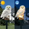 Owl formad trädgårdsljus med solpanel - LED - vattentät