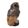 Owl formad trädgårdsljus med solpanel - LED - vattentät