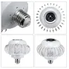 E27 - RGB LED bulb with wireless Bluetooth speaker - remote control - 110V-220V 6W