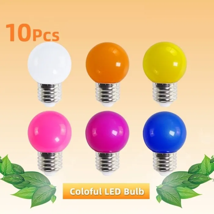 E27 3W AC 220V SMD 2835 - kleurrijke RGB LED lamp - 10 stuksE27