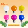 E27 3W AC 220V SMD 2835 - ampoule LED RGB colorée - 10 pièces
