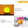 E27 3W AC 220V SMD 2835 - kleurrijke RGB LED lamp - 10 stuksE27