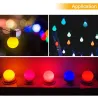 E27 3W AC 220V SMD 2835 - kleurrijke RGB LED lamp - 10 stuksE27