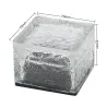 Glassten - iskub - kristallträdgårdsljus - nattlampa - sol - 4 bitar