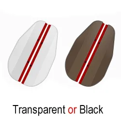 Car rear view mirror - side mirror - rain visor - sticker - 2 pieces