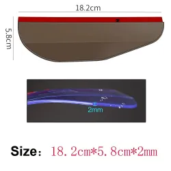 Car rear view mirror - side mirror - rain visor - sticker - 2 pieces