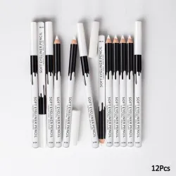 Matita occhio bianco - eyeliner - 12 pezzi