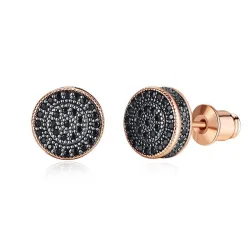 Elegant - small round crystal stud earrings