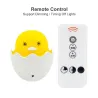 Yellow duck - LED night light - EU wall plug - control sensor - dimmable - remote controller