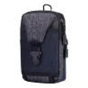 Small waist bag - canvas pouch with zipper