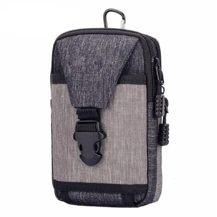 Liten midjeväska - canvas påse med zipper