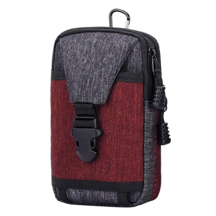 Liten midjeväska - canvas påse med zipper
