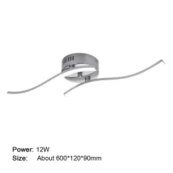 Luces de techo24W - 12W - 18W - AC85-265V - LED - luz de techo - lámpara - diseño moderno curva