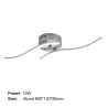 24W - 12W - 18W - AC85-265V - LED - lumière de plafond - lampe - design incurvé moderne