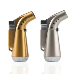 BBQ / cigarettes / kitchen - metal turbo lighter - butane gas - 1300 C - windproof