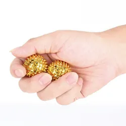 Acupressure treatment - hands stimulation needles - magnetic massage balls - 2 pieces