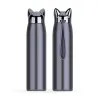 Thermos à vide à double paroi - bouteille d'eau - mug thermique avec oreilles de renard - acier inoxydable - 320ml