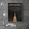 ENTREPRENEUR - cytat motywacyjny - plakat - obraz ścienny na płótnieTablice & Znaki