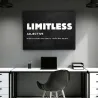 LIMITLESS - inspirujący cytat - plakat na ścianę - płótnoTablice & Znaki