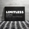 Plaques & SignsLIMITLESS - presupuesto inspirador - cartel de pared - lienzo