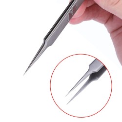 PinzasPinzas de precisión de acero inoxidable - punta & curva - herramienta de reparación de teléfono