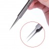 Stainless steel precision tweezers - pointed & curved - phone repair tool