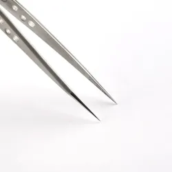 Tweezers - plié - droit - acier inoxydable