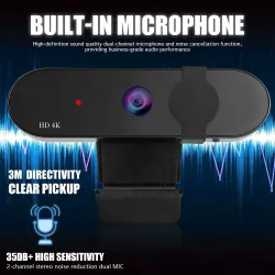 HD 4K 2K Câmera Web - 1080P - PC - computador - autofoco - USB - microfone