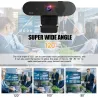 HD 4K 2K Caméra web - 1080P - PC - autofocus - USB - microphone