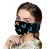 Mascarillas bucales2 en 1 - cara / boca máscara con auriculares - mariposas imprimir