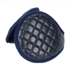 Couro & plush - earmuffs - dobrável