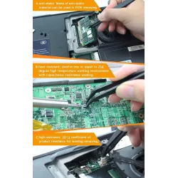 Pregos antiestáticos - reto - curvado - 3 peças