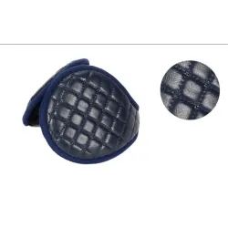 Leather & plush - earmuffs - foldable