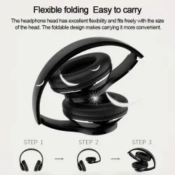 Casque Bluetooth - annulation de bruit - casque sans fil - LED