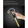 Mini - Bluetooth ear-hook - handsfree - fone de ouvido de couro com microfone - cancelamento de ruído