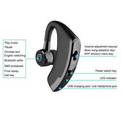 V9 Bluetooth hörlurar - handsfree headset - Earbud