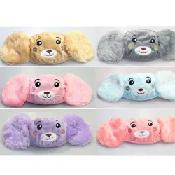 2 i 1 - öronmuffar / ansiktsmask för barn - plushbjörn