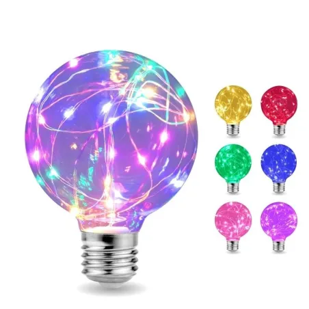 LED - RGB - E27 - 110V 220V - żarówka Edisona - design ozdobnych przewodówE27