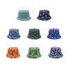 Vintage - chapeau de pêche imprimé - réversible - unisexe