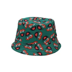 Vintage - tryckt fiskehatt - reversibel - unisex