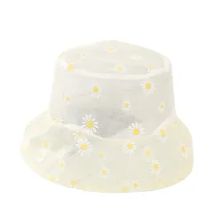 Sun cap med Daisies - hatt