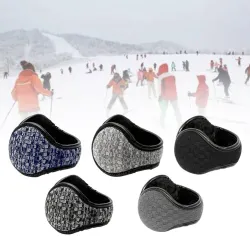 Windproof - vikbar - läder öronmuffar