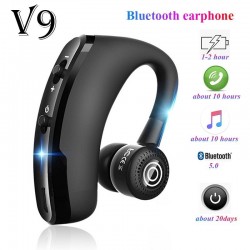 Auscultador Bluetooth V9- mãos fone de ouvido livre - earbud