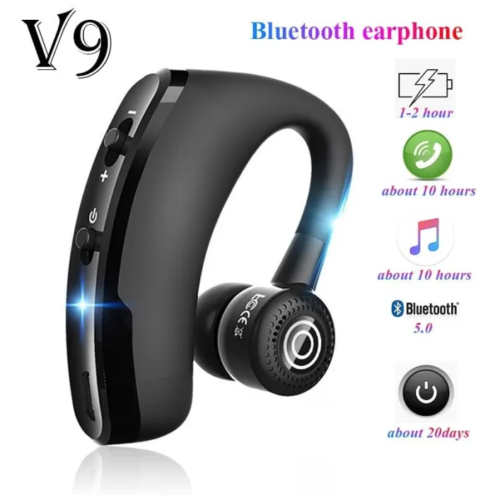 V9 Bluetooth hörlurar - handsfree headset - Earbud