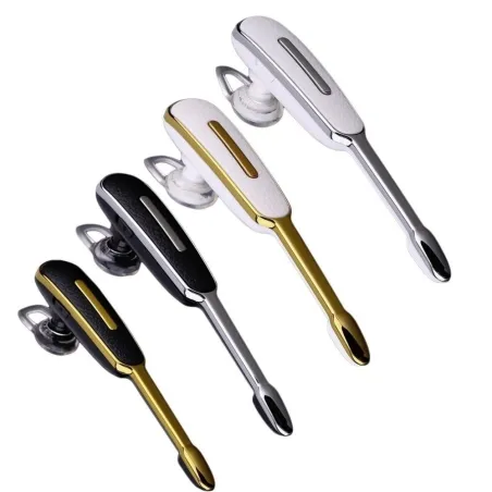 Mini - Bluetooth Ohrhaken - frei - Leder Kopfhörer mit Mikrofon - Geräuschunterdrückung