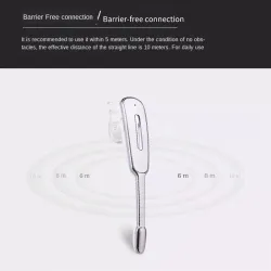 AuricularesMini - Bluetooth auriculares sin manos - auricular de cuero con micrófono - cancelación de ruido