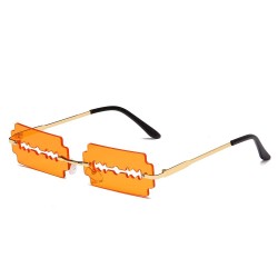 Vintage metal sunglasses - UV400 - razor blade shapeSunglasses