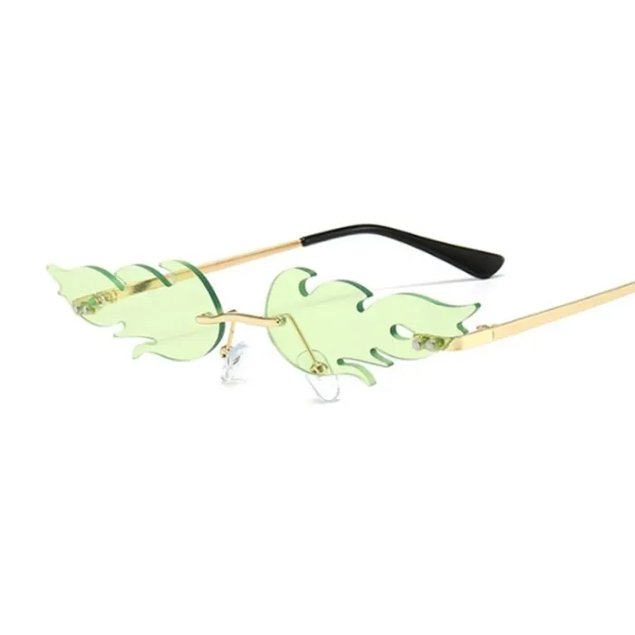 Sexy - lunettes de soleil vintage - flammes de feu