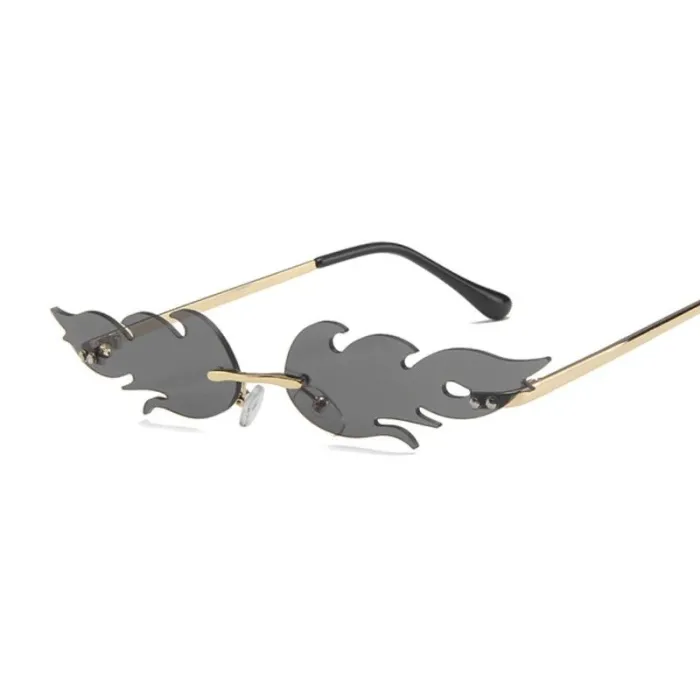 Sexy - lunettes de soleil vintage - flammes de feu